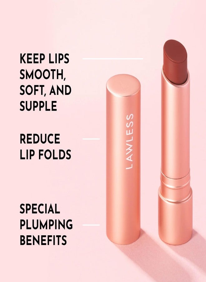 LAWLESS Women's Forget the Filler Lip Plumping Line Smoothing Tinted Balm, Sugarplum, Pink, 0.09 Ounce - Image 3
